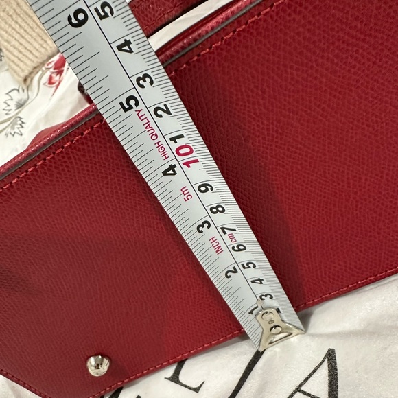 Camelia Roma red leather bag - Picture 6 of 12